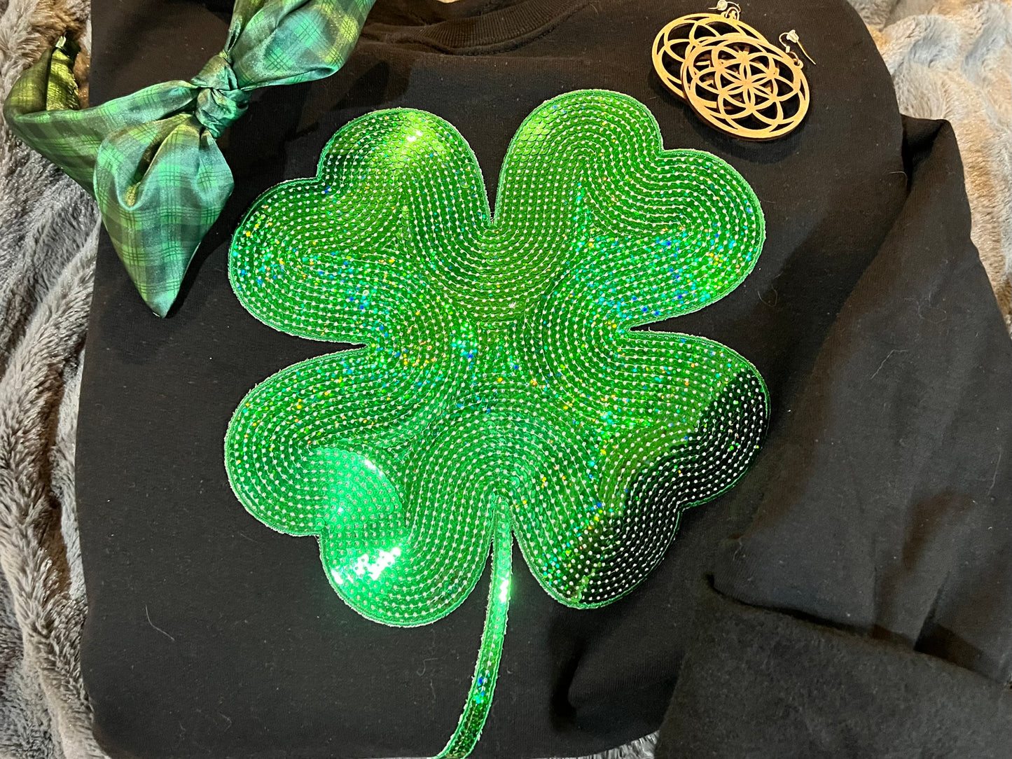 Sequin Shamrock Patch