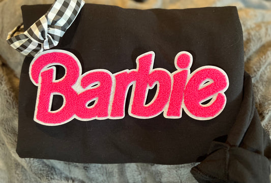 Barbie chenille patch