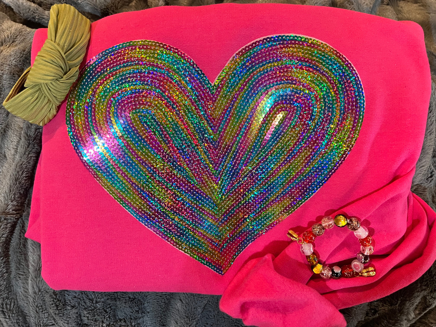 Heart Sequin Patch