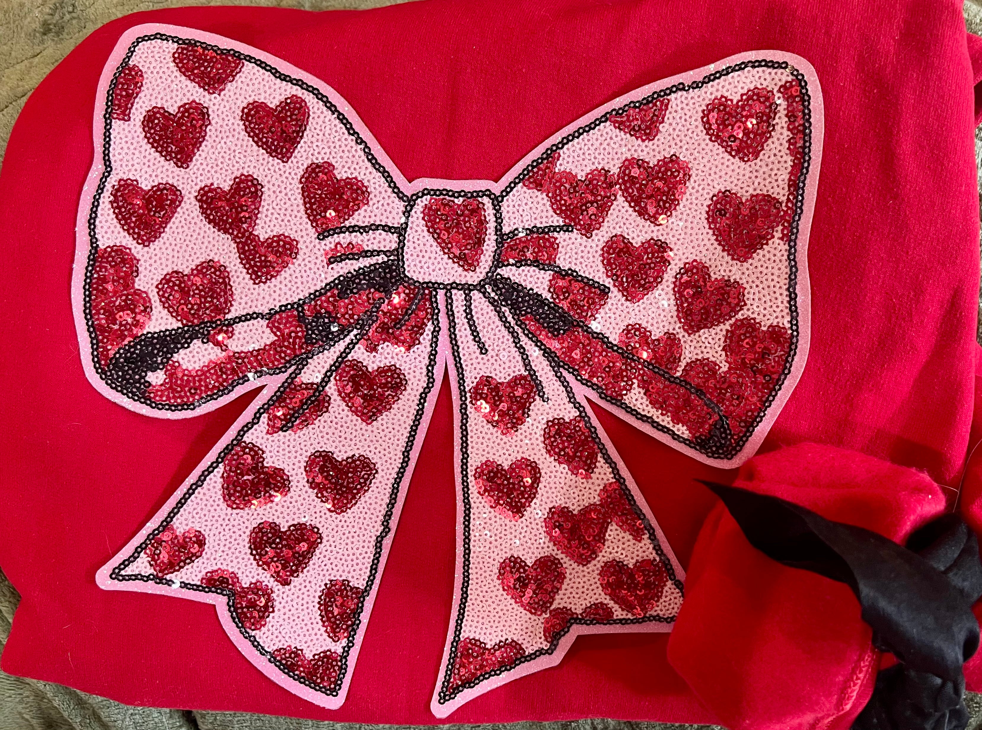 HEART BOW Sequin